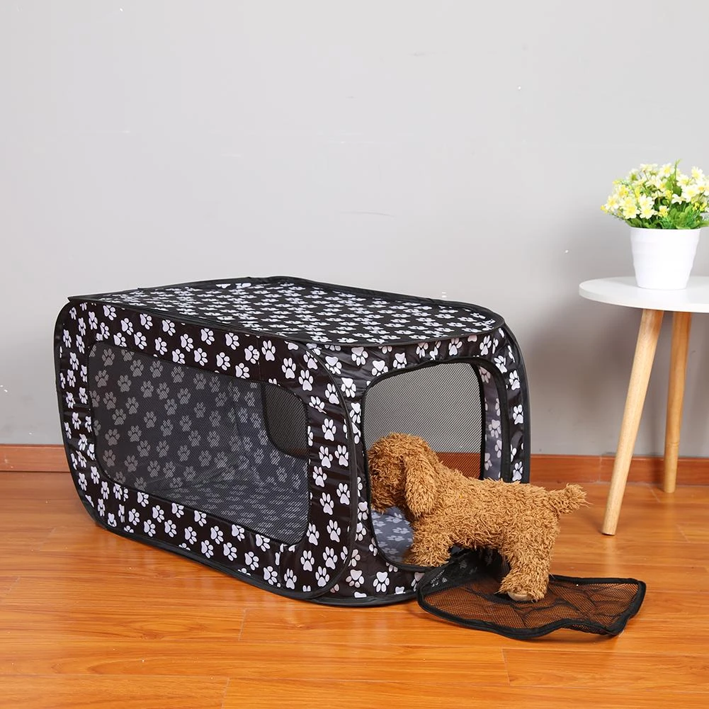 Tente Rectangulaire Pliable Portable Pour Animaux De Compagnie Cage De Parc Pour Chien Cloture Pour Chiot Chenil Pour Chat Tentes De Jeu Tunnel Respirant Pour Maison De Chien Aliexpress