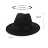 New Vintage Fedora Men Wool Wide Brim Top Hat Witner Autumn for Woman Chapeau Black Church Hat Bowler Ladies women's Jazz Hats ► Photo 2/6