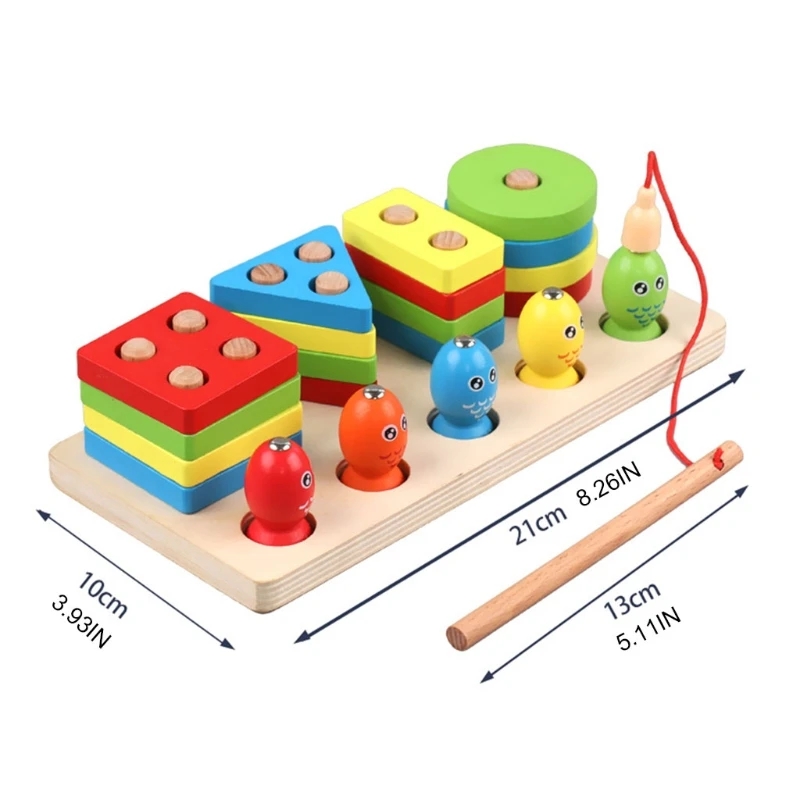 Puzzle Sorting Toy for Toddler Baby Kids Fishing Game Educational Game High-quality Beech Wood Made in China, for Kids D5QA 1 Puzzle Sorting Toy for Toddler Baby Kids Fishing Game Educational Game High-quality Beech Wood Made in China, for Kids D5QA 1