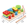 Puzzle Sorting Toy for Toddler Baby Kids Fishing Game Educational Game High-quality Beech Wood Made in China, for Kids D5QA 1