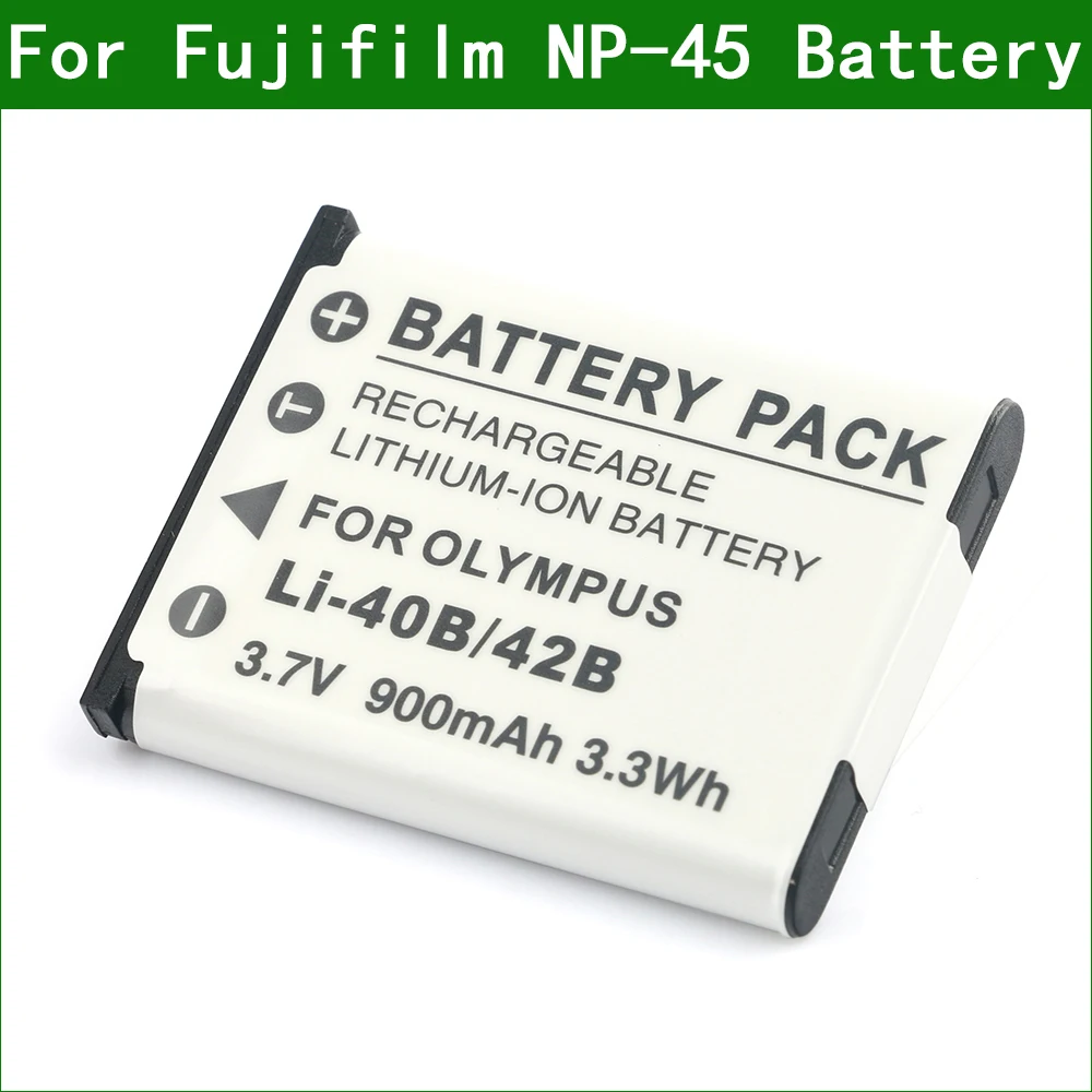 Batteria Np-45 Np-45A Della Macchina Fotografica Di Digital Di Np-45B Per Fujifilm Finepix T360 T400 T410 T550 Xp10 Xp11 Xp20 Xp50 Xp60 Xp70 Xp80