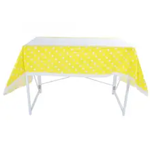 Скатерть одноразовая ПВХ в горошек Настольный набор для домашней вечеринки на день рождения украшения красочная круглая скатерть