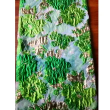 5 ярдов Горячая Распродажа Пряжа-окрашенная органза жаккардовая ткань парча кружева ткань для африканских женщин вечерние жаккардовые кружева с вышивкой