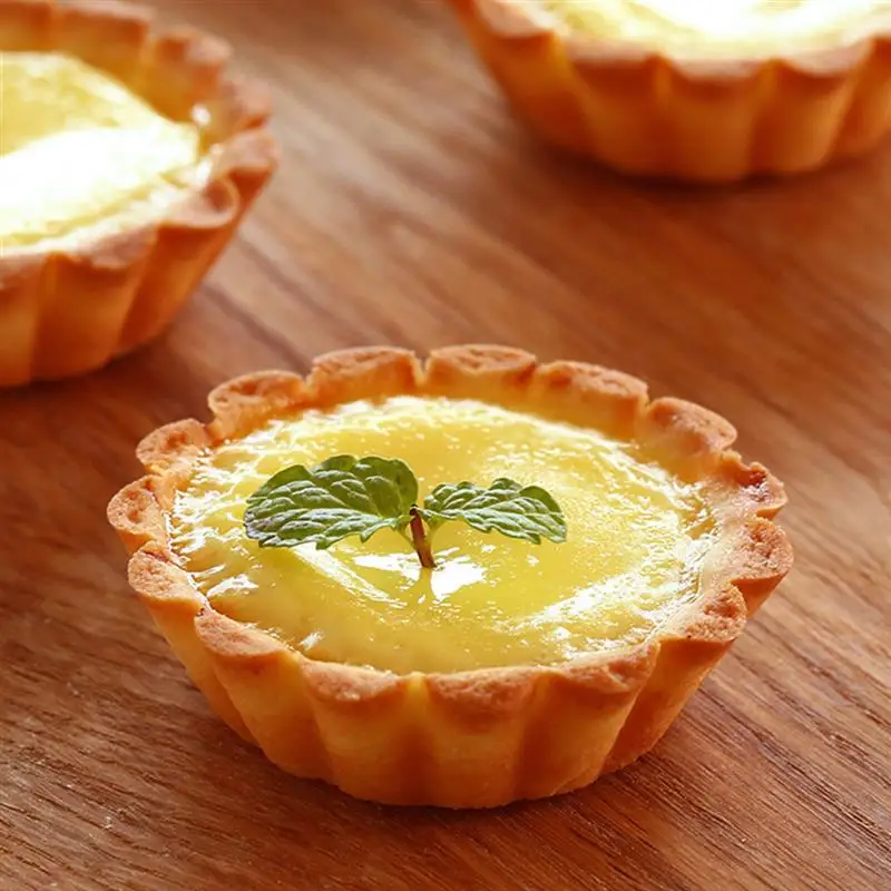Egg Tart Mold Non-stick Flower Creative Cupcake Mold Muffin Mold for Bakery Flower Shape Muffin Baking Cup Tartlets Pans