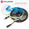 FCOB LED Strip Light 336 480 528 LED High Density Flexible FOB COB Led Light RA90 Warm Nature Cool White Linear Dimmable 12V 24V 5