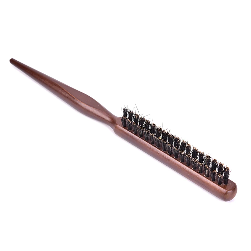 Wooden Comb Hair Brush Professional Salon Teasing Back Hair Brushes Slim Line Comb 1pc Hairdressing Salon Tool