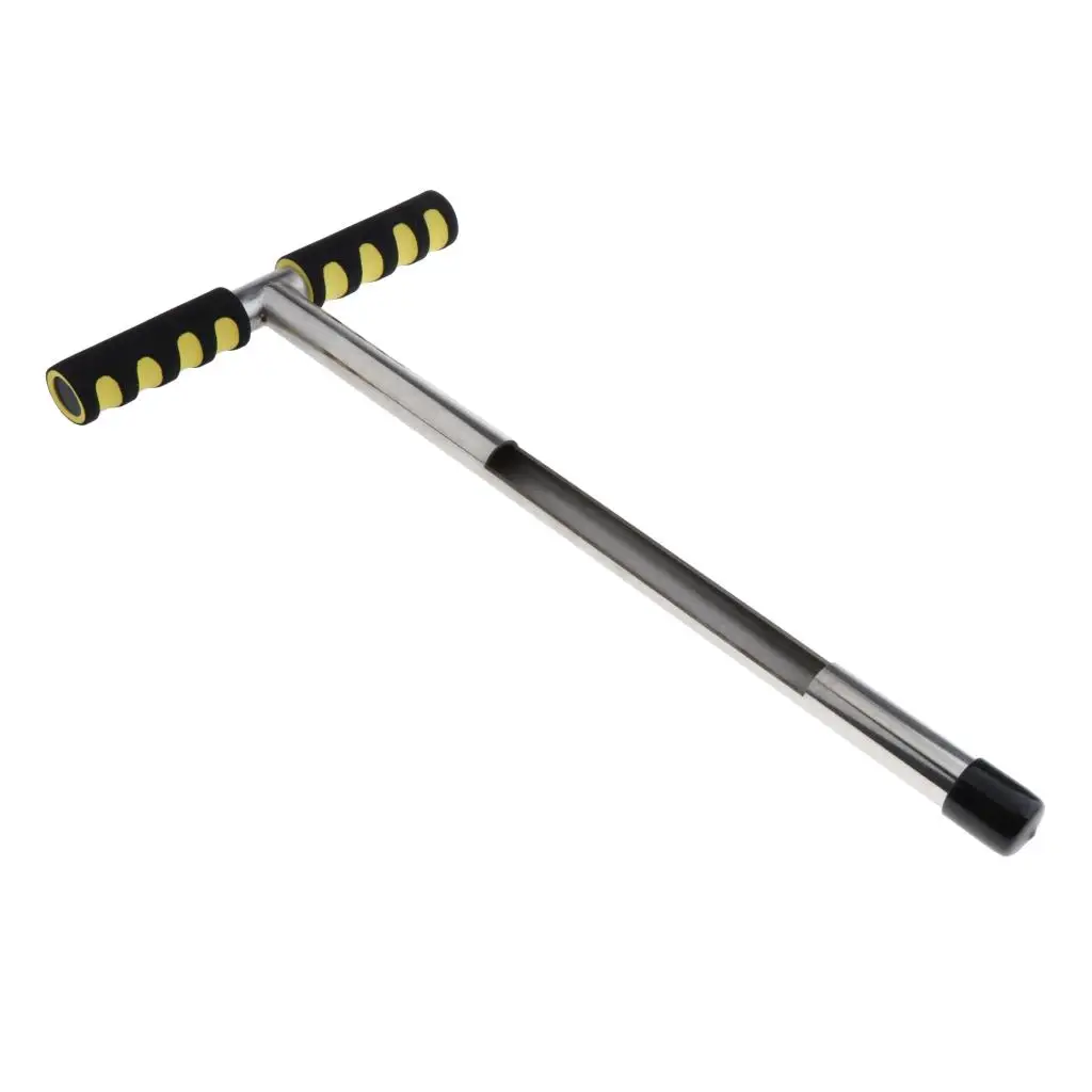 Stainless Steel Soil Sampler Probe, 20inch Soil Test Kits with Anti-Slip Handle Cover, Great for Plant Care Garden Lawn Farm