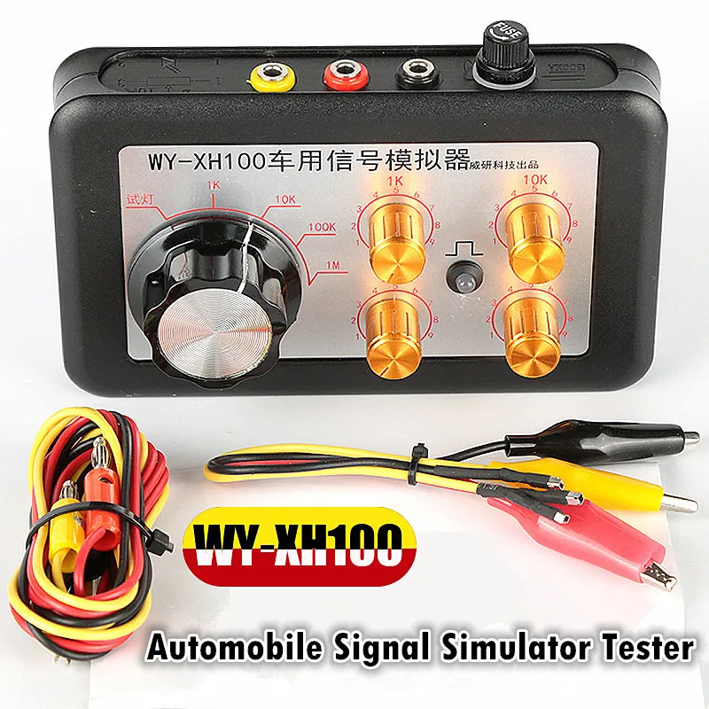 

Automobile Signal Simulator Tester XH100 Water Fuel Temperature Sensor Rail Pressure Sensor Crankshaft Sensor Simulation Tester