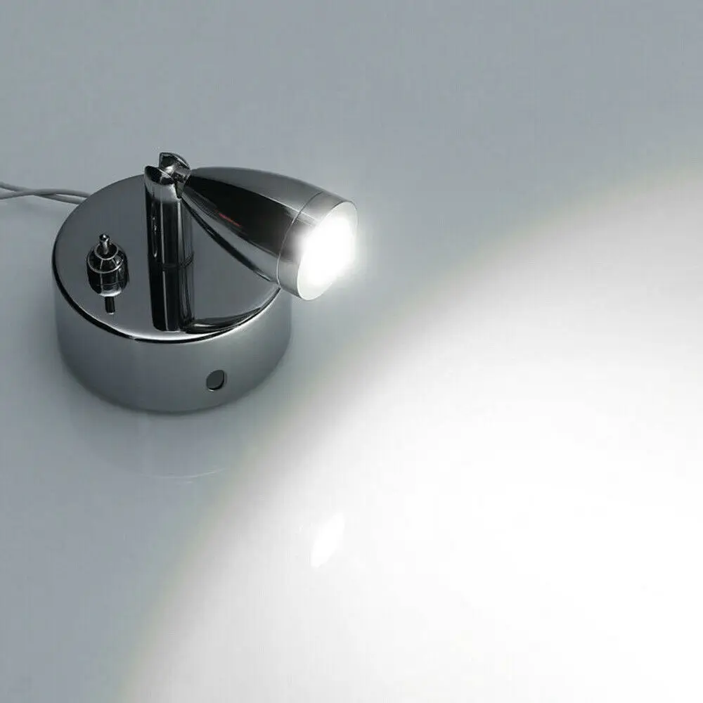 12В 24В Светодиодный точечный светильник для чтения настенный тогл RV Caravan Motorhome