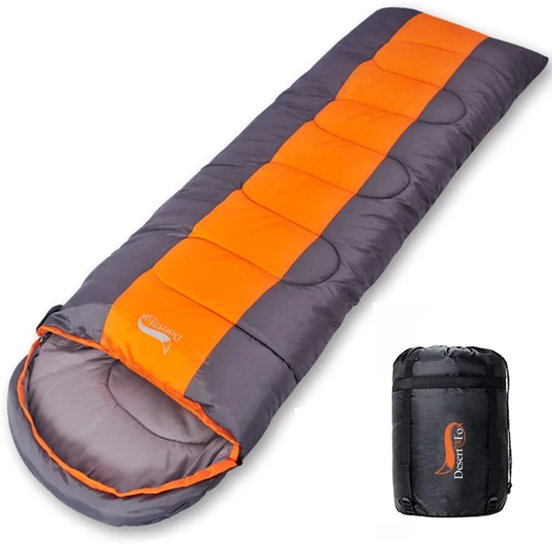 Leve acampamento saco de dormir 4 temporada quente & frio envelope