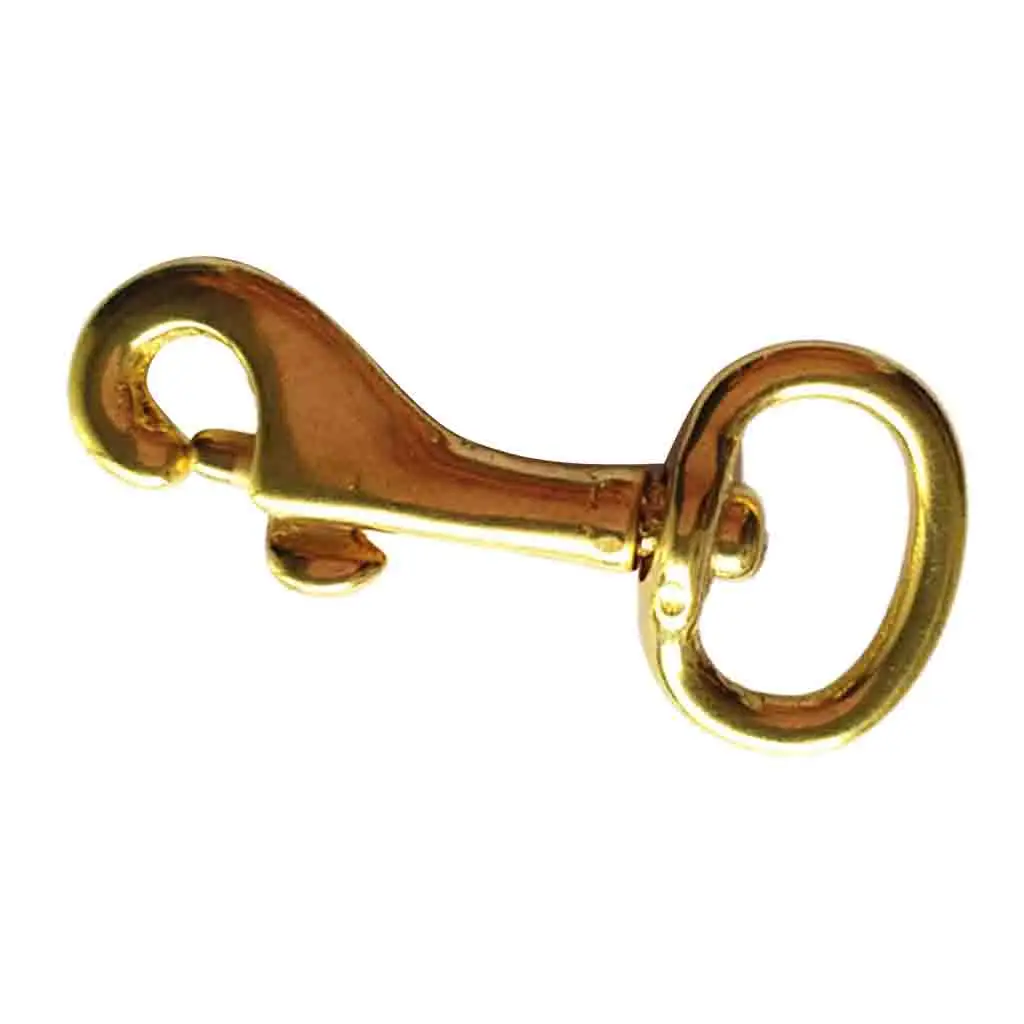 4 PCS 2/3" Swivel Eye Bolt Snap Brass Leather Craft Scuba Diving Accessories