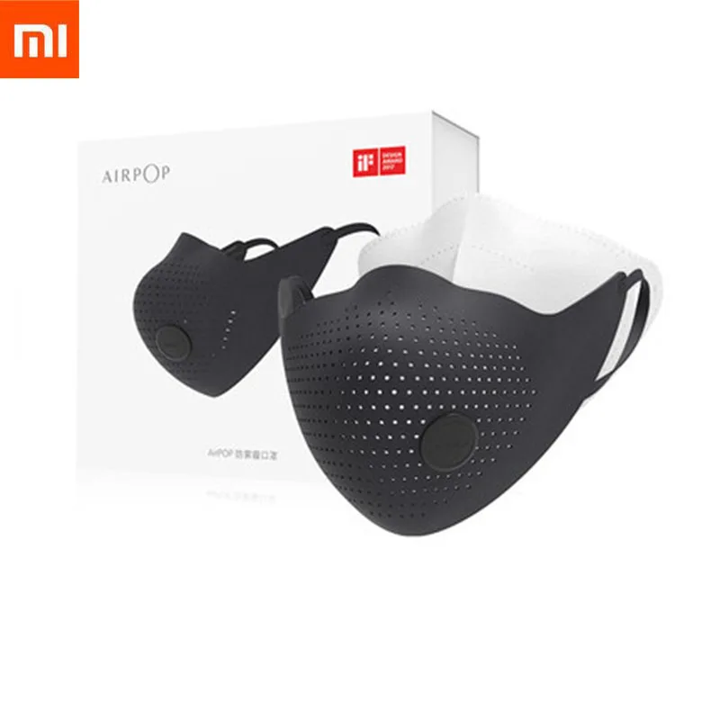 Черный цвет Xiaomi AirPOP Air Wear PM2.5 анти-дымка маска для лица Регулируемая ухо висячие удобные маски для лица для мужчин и женщин