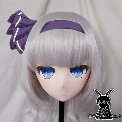 Кролик 36) кроссдресс Девушка BJD кукольная маска tōō ō проект мультфильм аниме реалистичные силиконовые Youmu Konpaku Косплей Маска кигуруми Крос