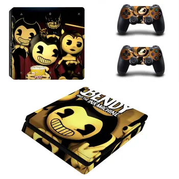 

Bendy & the Ink Machine Style Skin Sticker for PS4 Slim Console & Controllers Decal Vinyl Skins Cover YSP4S-3494