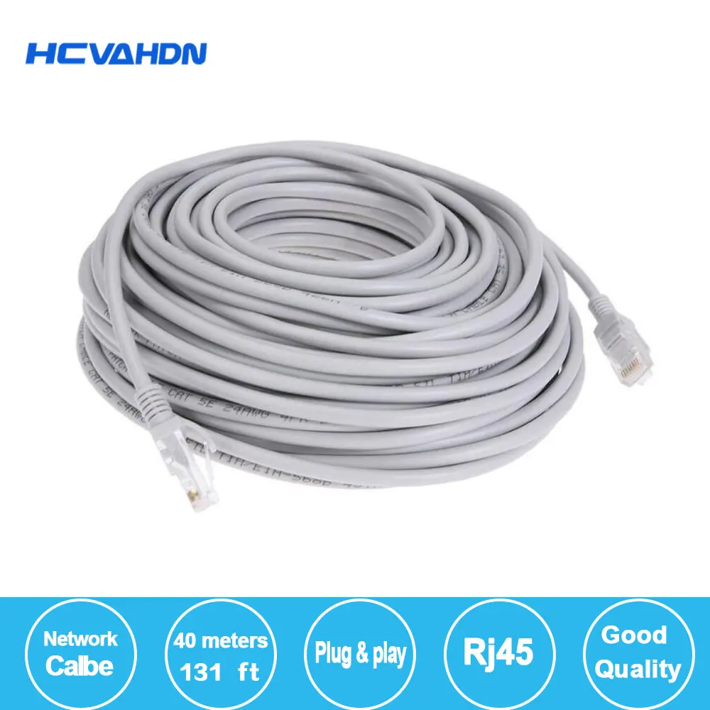 1 шт. 40 м 131ft cat5 Ethernet сетевой кабель RJ45 патч открытый водонепроницаемый LAN провода