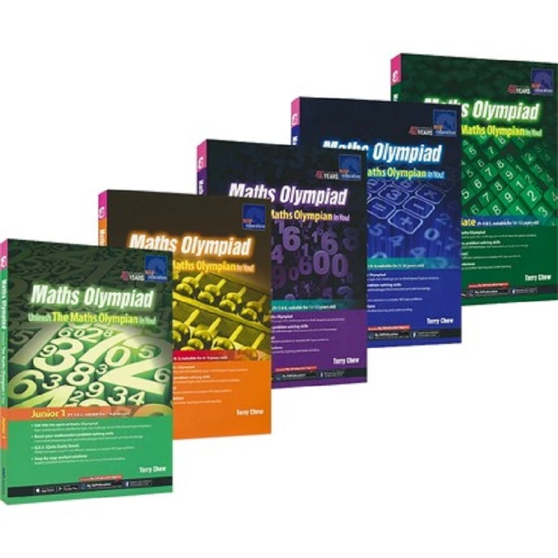 5 Books/Set Sap Maths Olympiad Math Workbooks English Math Problems Teaching Books|Education & Teaching| - Aliexpress