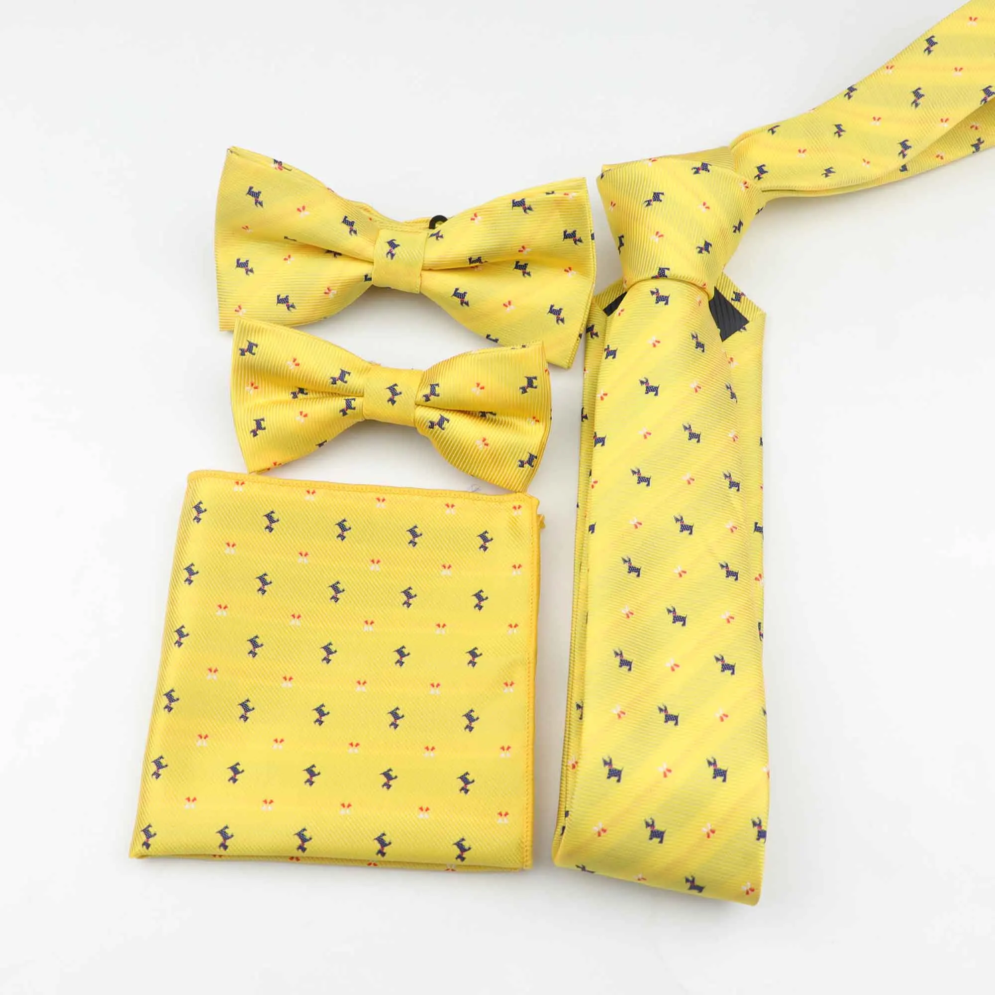 Полиэстер мужские дизайнерские обтягивающие, в полоску платок носовой платок бабочка галстук-бабочка галстук комплект Наряд для родителей и ребенка в партии - Цвет: 14