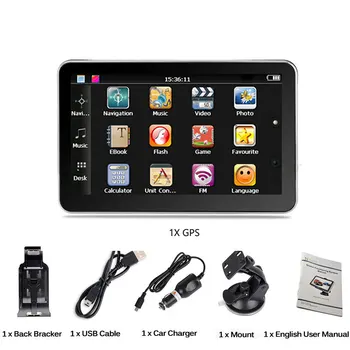 

Xgody 511 Car GPS Navigation Fm Russia Navitel Latest Europe Map Sat Nav Truck Gps Navigators Automobile Touch Screen
