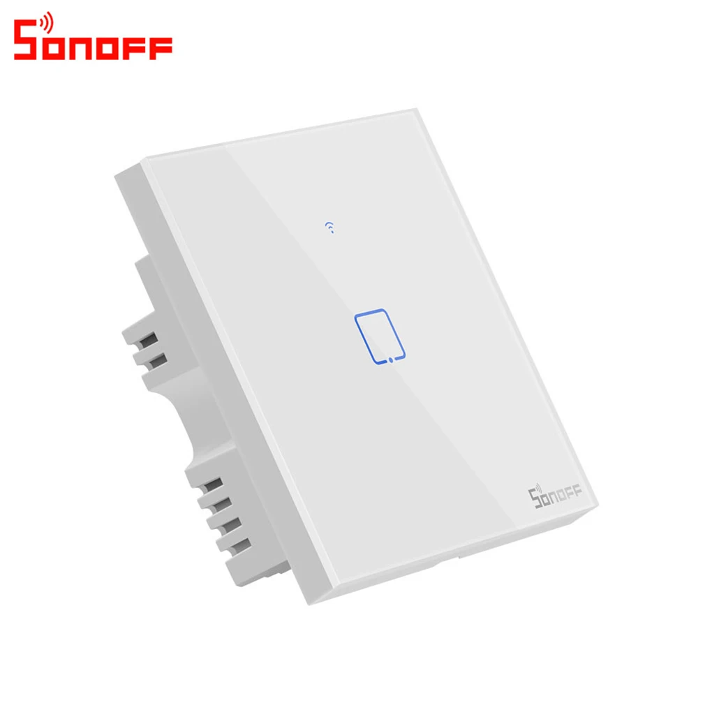 Интеллектуальный выключатель света SONOFF T0 1/2/3 серии TX Smart Wifi светильник выключатель лампы бытовой техники Управление умный выключатель Великобритания Стандартный