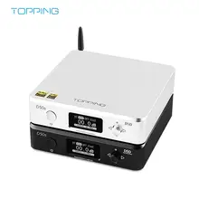 Топпинг D50S D50 Hifi USB DAC аудио усилитель ES9038Q2M XMOS XU208 Bluetooth декодер Amp DSD оптический Caoxial вход 32 бит 768 кГц