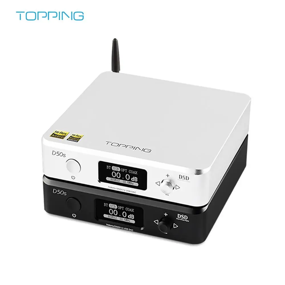  Amplificador de Audio DAC USB Hifi superior D50S D50 ES9038Q2M XMOS XU208 decodificador Bluetooth A