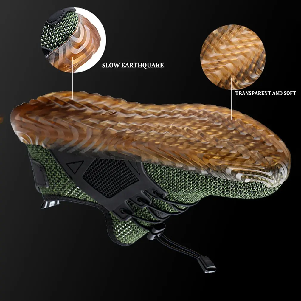 Мужская обувь из вулканизированной сетки; светильник с носком; дышащие прочные кроссовки для работы с прокалыванием