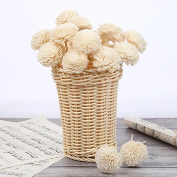 

5pcs White Artificial Flower Wavy Rattan Reed Fragrance Diffuser Replacement Refill Sticks Air Freshener Perfume Diffuser Sticks