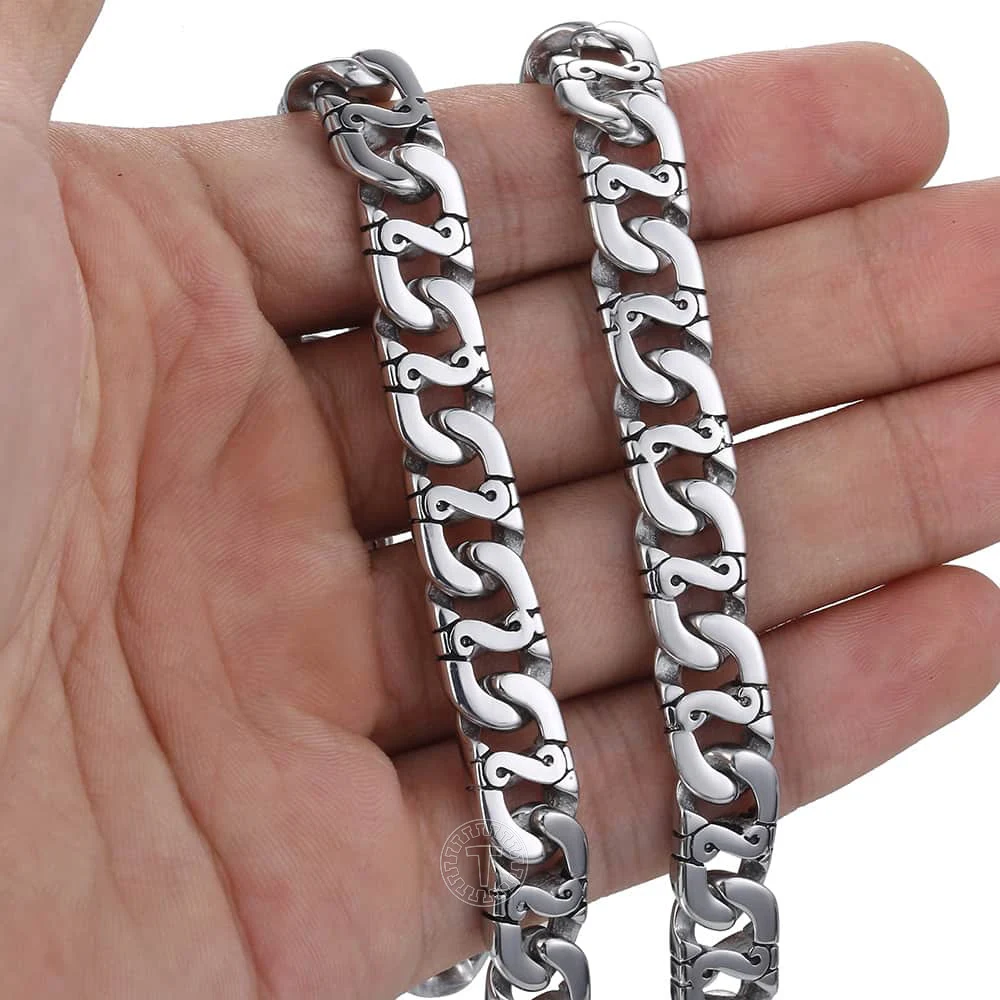 Jewlpire Silver Chain for Men Boys Women, 5.5mm Men's Chain Necklace  Stainless Steel Figaro Chain Necklaces Mens Silver Chain, 20 Inches - Yahoo  Shopping