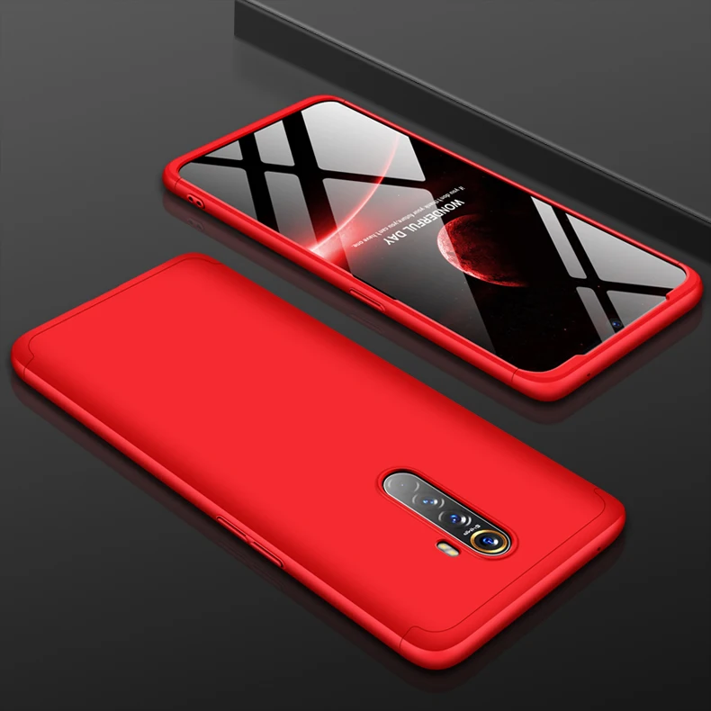 OPPO Рено Ace чехол для телефона Realme X2 Pro 3-в-1 Матовый PC жесткий защитный чехол-накладка на заднюю панель для OPPO Realme X2 Pro бронированный противоударный чехол s