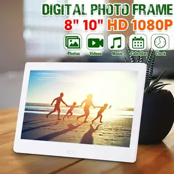 

8/10 inch Screen LED Backlight HD 1024x600 Digital Photo Frame Electronic Album Picture Music Movie Full Function Good Gift