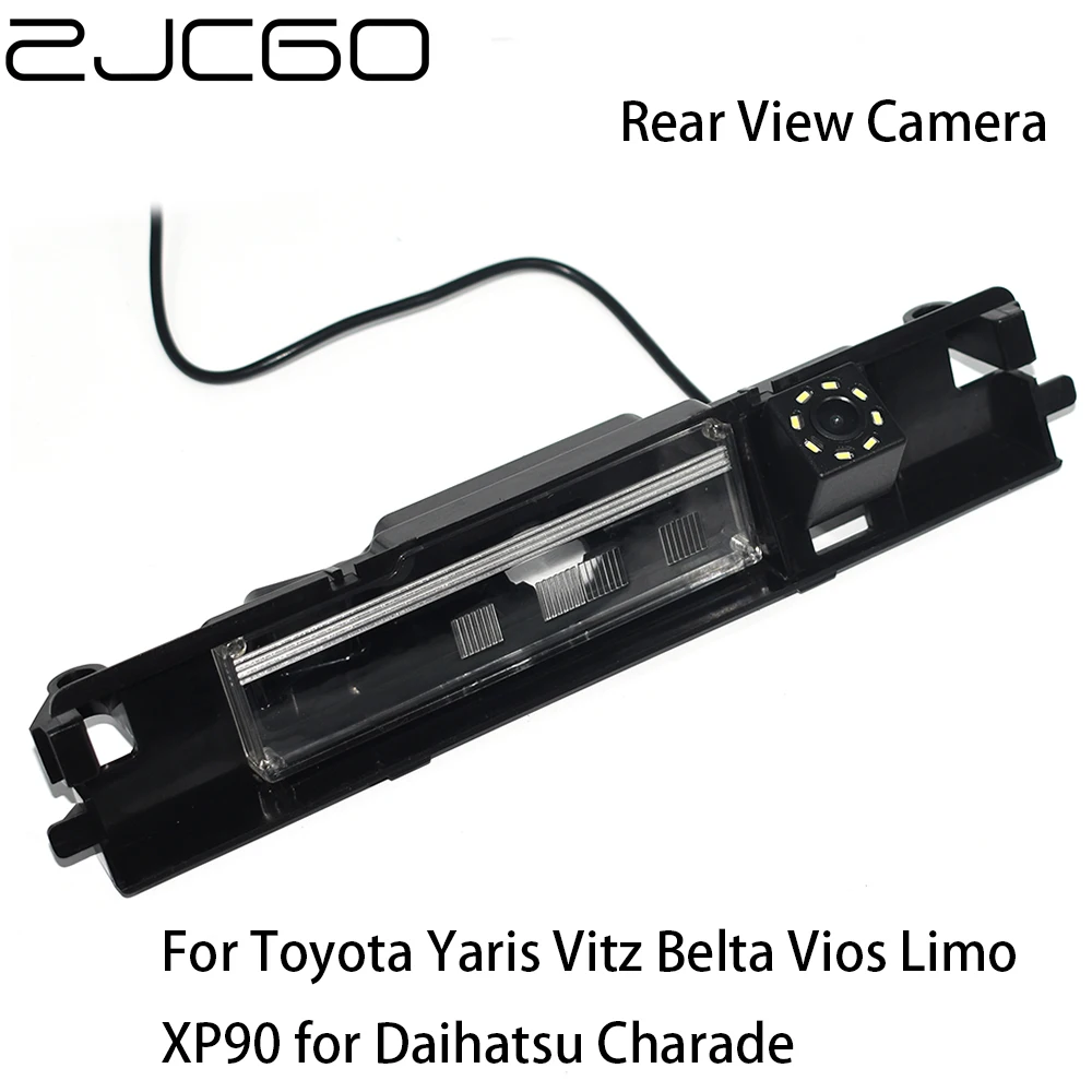 

ZJCGO HD CCD Car Rear View Reverse Back Up Parking Camera for Toyota Yaris Vitz Belta Vios Limo XP90 for Daihatsu Charade