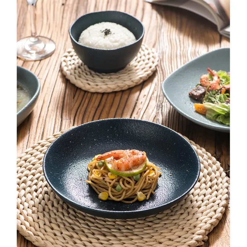 Japanese Bowl And Plate Set Household Luxury Modern Combination Ceramic