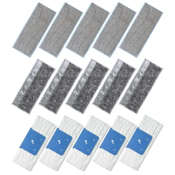 

FULL-Robot Vacuum 5x Wet Water+ 5x Dry Water+ 5x Disposable Mop Cloths Pad for Irobot M6 Robotic Vacuum Cleaner Parts Replacemen