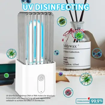 

UV Ultraviolet Lamp Germicidal Disinfection Light Bulb Ozone Quartz UV Led Light For Home Clean Air Kill Mites USB Charging