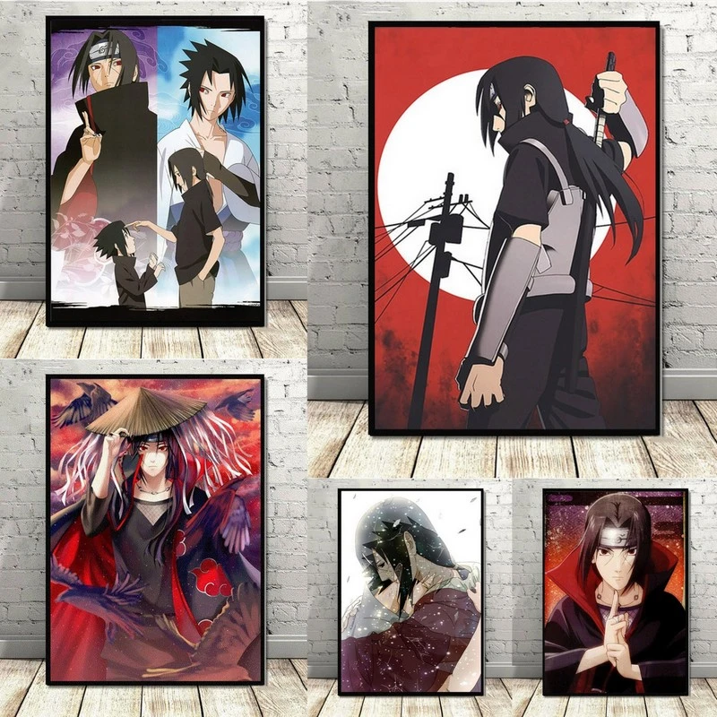 Nordic Hd Printed Modern No Frame Anime Naruto Sasuke Kakashi Poster Wall Art Canvas Paintings Modular Pictures Bedroom Home Painting Calligraphy Aliexpress
