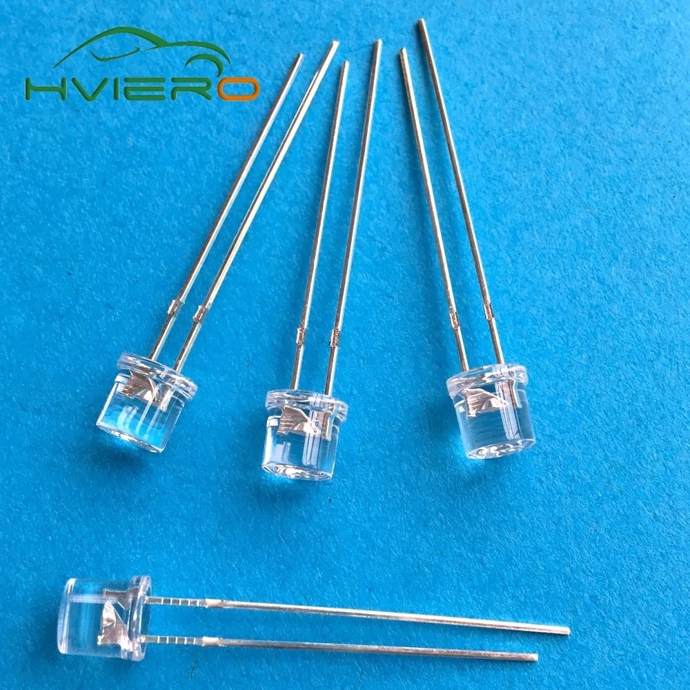 Hviero 5mm Flat top white Red Pink Yellow Blue Wide Angle Light lamp Diode LED ultra bright bulbs emitting diodes F5 5mm Lamp