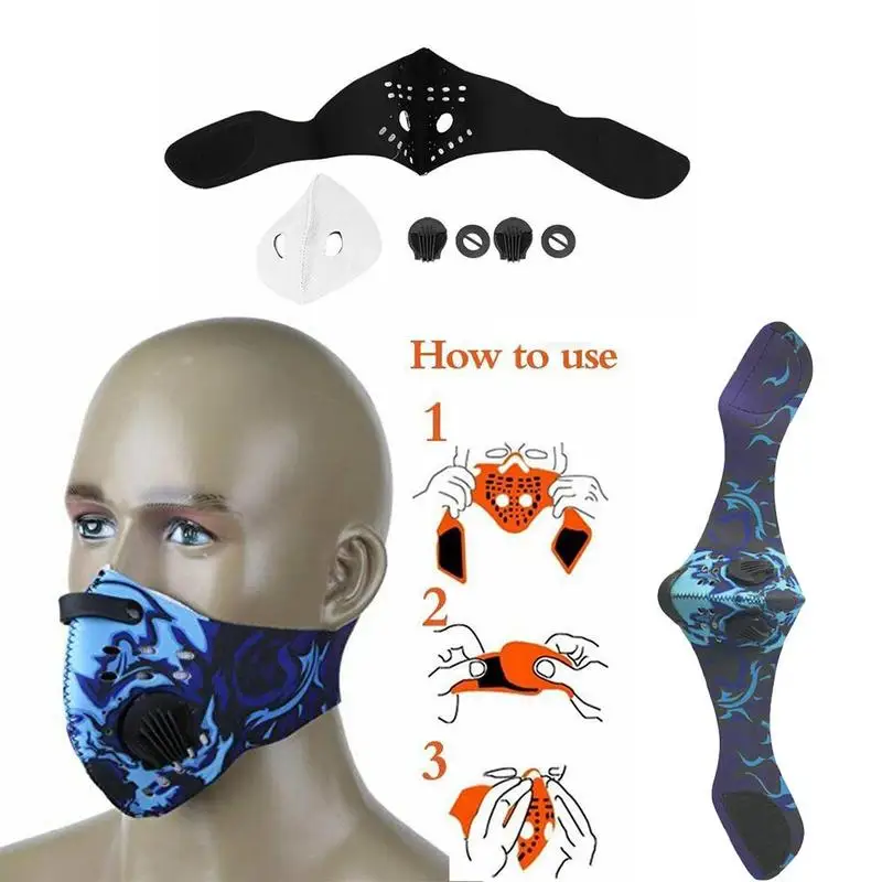 Модная наружная велосипедная маска для лица, противопылевая маска для рта, дышащая комфортная маска для езды на велосипеде, защитная маска для бега