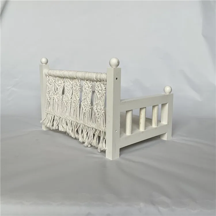 Pequeno de Madeira Cama do Bebê Newborn Photogtaphy Adereços Portátil Cadeira Mobiliário Tiro Estúdio Acessórios Crianças Fotos 6 High Quality Mamãe e Bebê