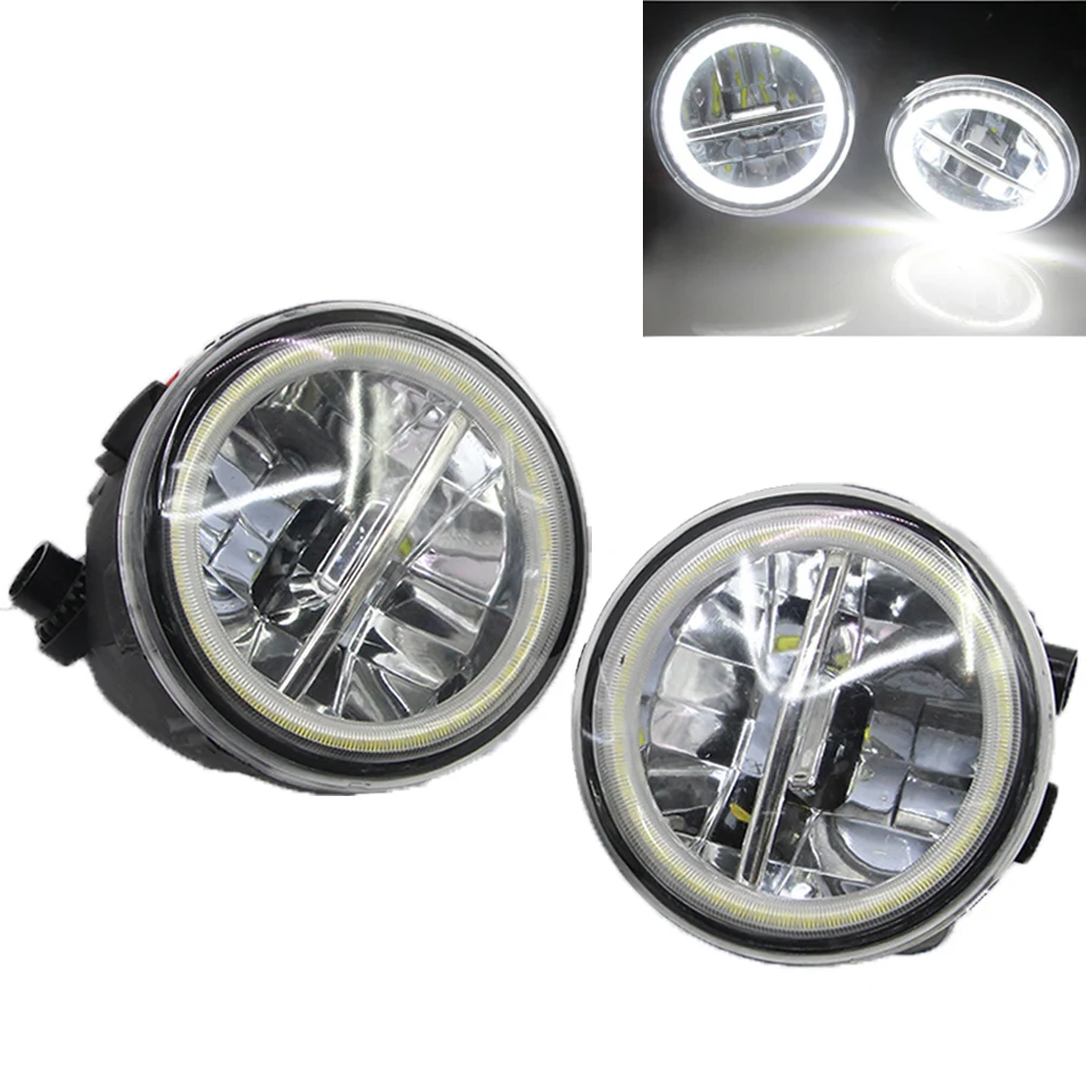 

For Lamp Assemply 1 Pair Super Bright Auto Angel Eyes Daytime Running 12V 9W LED Fog Lamp Light For Nissan Presage 2006