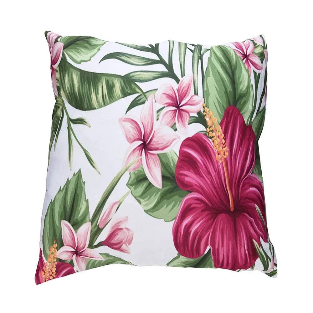 leaf square Cushion Cover Colorful Print Pillow Cases Polyester Sofa Car seats Cushion Cover Home cojines decorativos наволочка