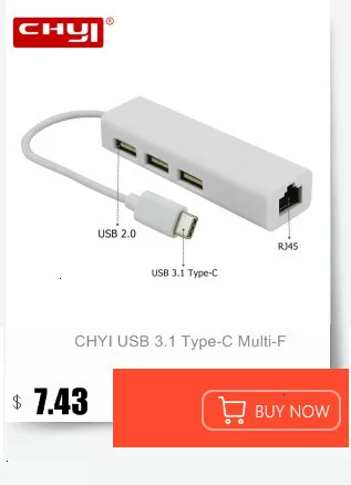 CHYI USB 2,0 концентратор Портативный USB 2,0 с высоким уровнем Скорость 4-Порты и разъёмы разветвитель адаптер usb-хаб с 3 портами(стандарт Порты и разъёмы+ 1 TyPe-C Порты и разъёмы для ПК компьютер