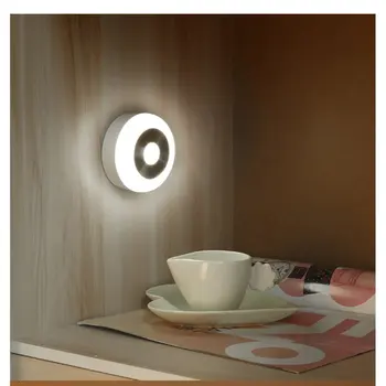 

New Smart Home Motion Sensor Night Light LED Wireless Infrared Night Light Sensing Wall Lamp Closet Cabinet Stair Automatic Lamp