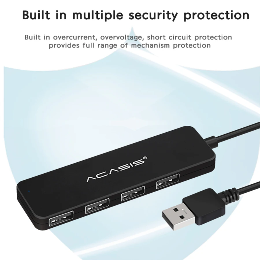 Usb-хаб 2,0 мульти usb-хаб USB Высокоскоростной разветвитель 4 порта Hab все в одном для ПК Компьютерные аксессуары