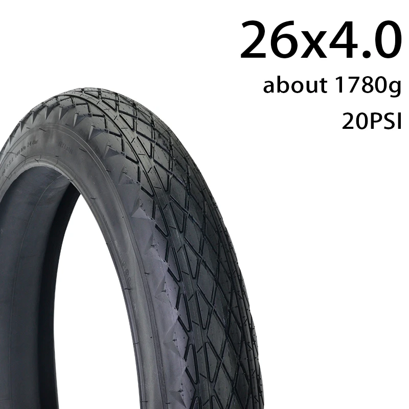 Chaoyang 26x4.0 Bicycle Half Bald Bike Fat 26 Inch Tire Tube Set