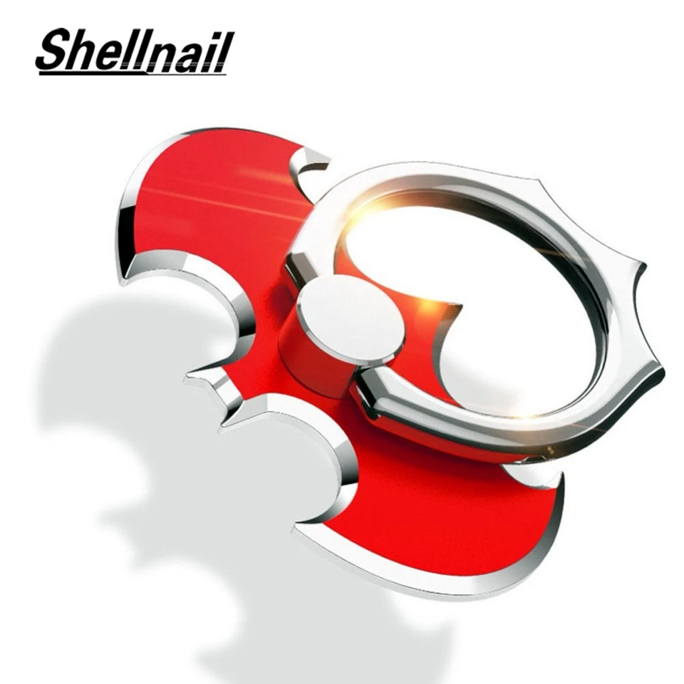 SHELLNAIL 360 Вращающийся палец кольцо держатель для магнита мобильного телефона Подставка держатели для iPhone X XS Xiaomi Универсальный держатель для телефона летучая мышь