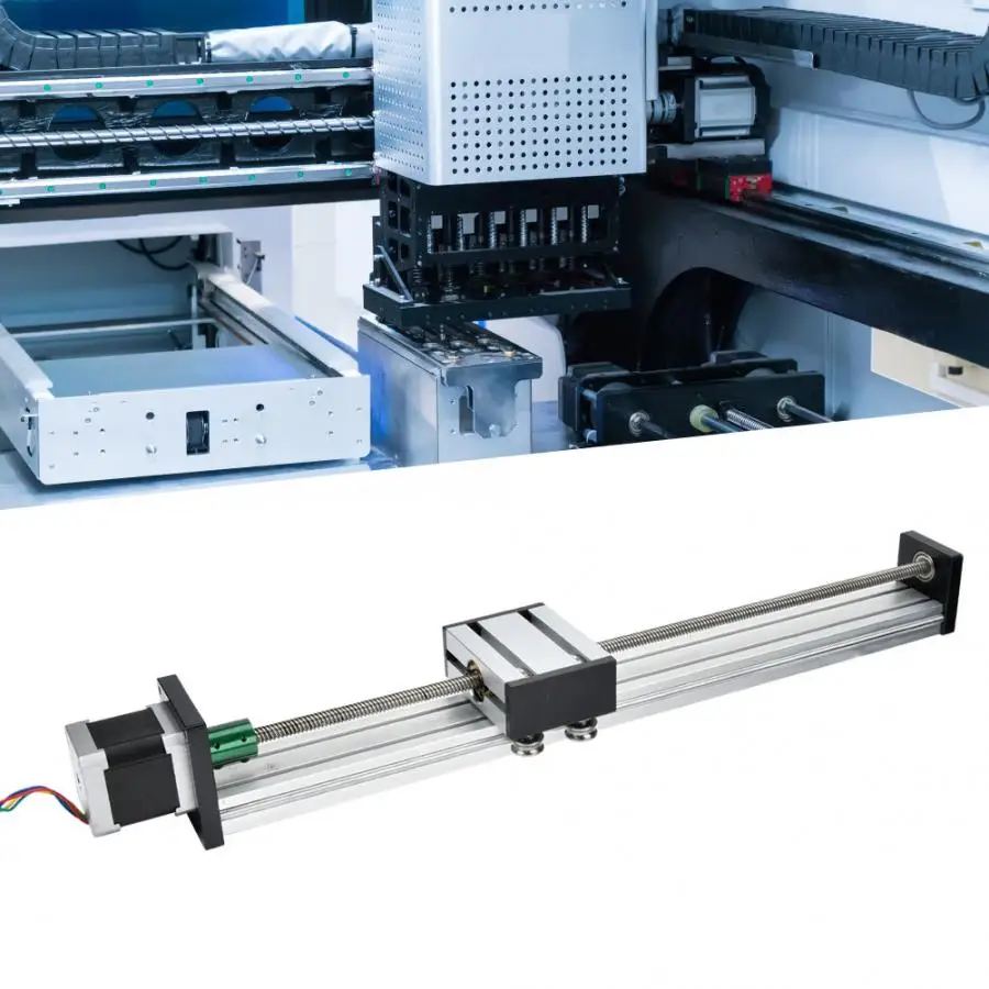 

400mm/500mm/600mm Aluminum Alloy 0808 Ball Screw Single-Shaft Trapezoid Linear Slide Rail with 57 Motor