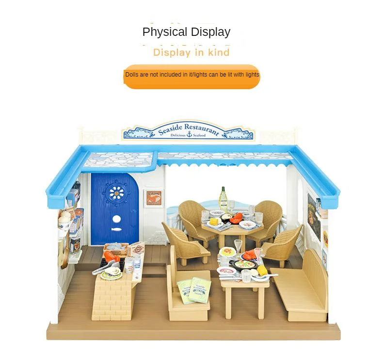 Sylvanian Families игрушка Sylvanian Families Приморский чехол для ресторана детский игровой домик для девочек большой подарок для дома 4190