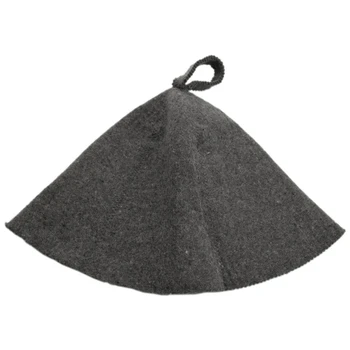 

Wool Felt Sauna Hat Anti Heat Russian Banya Cap For Bath House Head Protection