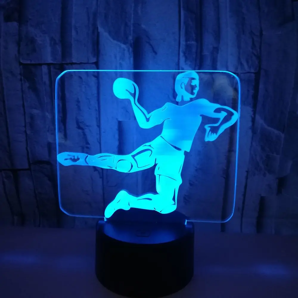 

Colorful Handball 3D Lamp 3D Lamp Illusion Lights LED Light Acrylic Visual Stereo Lamp Touch USB Table Lamp