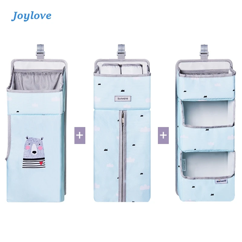 

JOYLOVE Storage Hanging Bag Bedside Urine non-wet Crib Bag Basket Baby Side Diaper Portable Rack